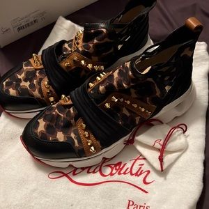 Christian Louboutin 123Run flat sneakers Leo w/studs